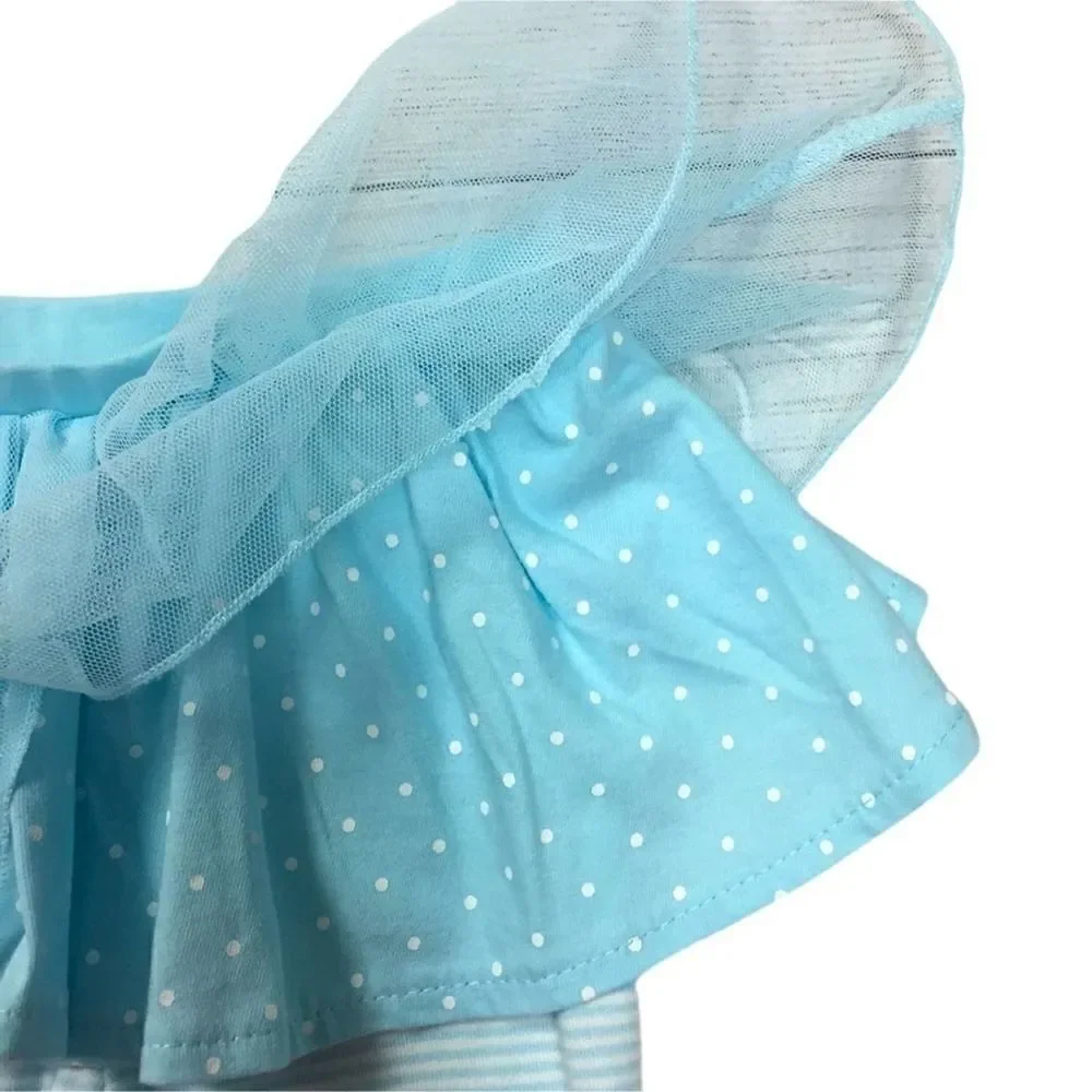 CARTER’S Tulle Polka Dot Tutu Skirt Striped Leggings Infant Girl SIZE 9 Months